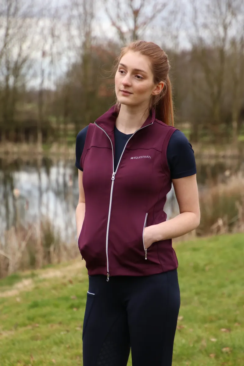 Hy Equestrian Synergy Flex Ladies Gilet - Fig